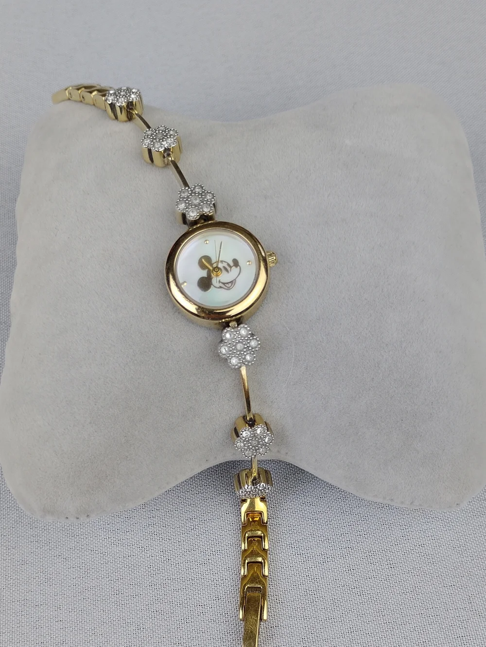 Disney Time Works Gold-tone Women's Bracelet Watch.